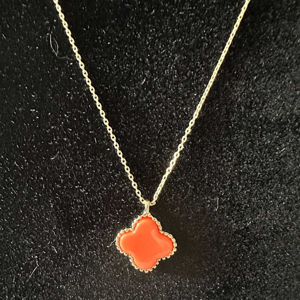 Park Lane LANA Elegant Gold and Orange Pendant Necklace